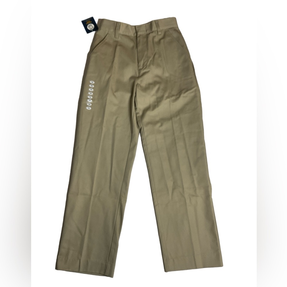 Universal School Uniform Pants Flat front Size 10 Khaki U647